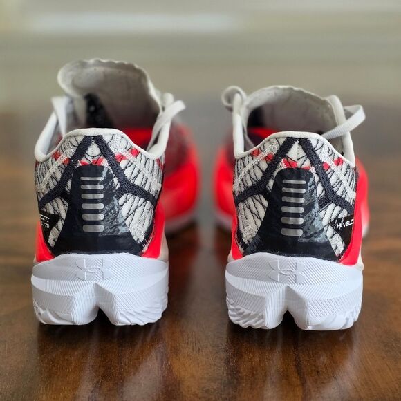 Under Armour Flow Velociti Elite 2 Running Shoes Men's 9.5 Grey Red 3027205-301 - Picture 5 of 14